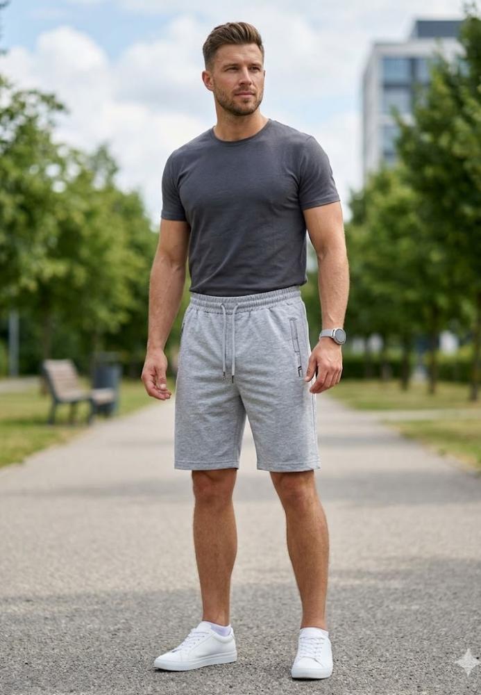 Pantaloni Scurți Bărbați,culoare Gri, Engros